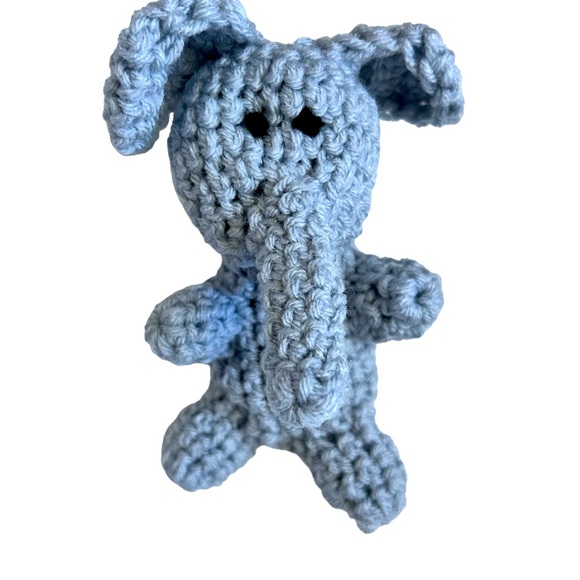 Hand Crafted Other - HAND CRAFTED Adorable Crocheted Stuffed Colorful Elephant Amigurumi Toy